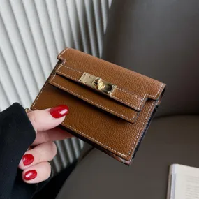 Accordion Multi-Pocket Leather Wallet