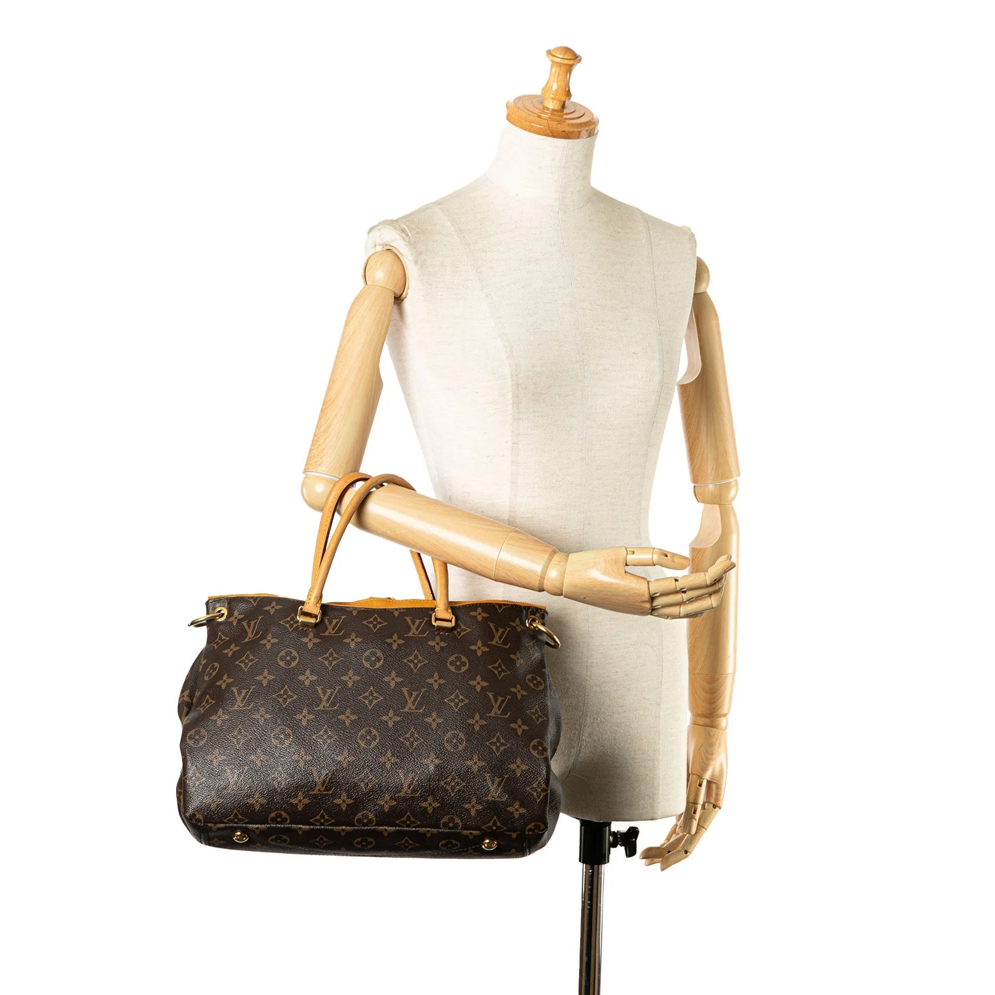 Brown Louis Vuitton Monogram Pallas MM Satchel