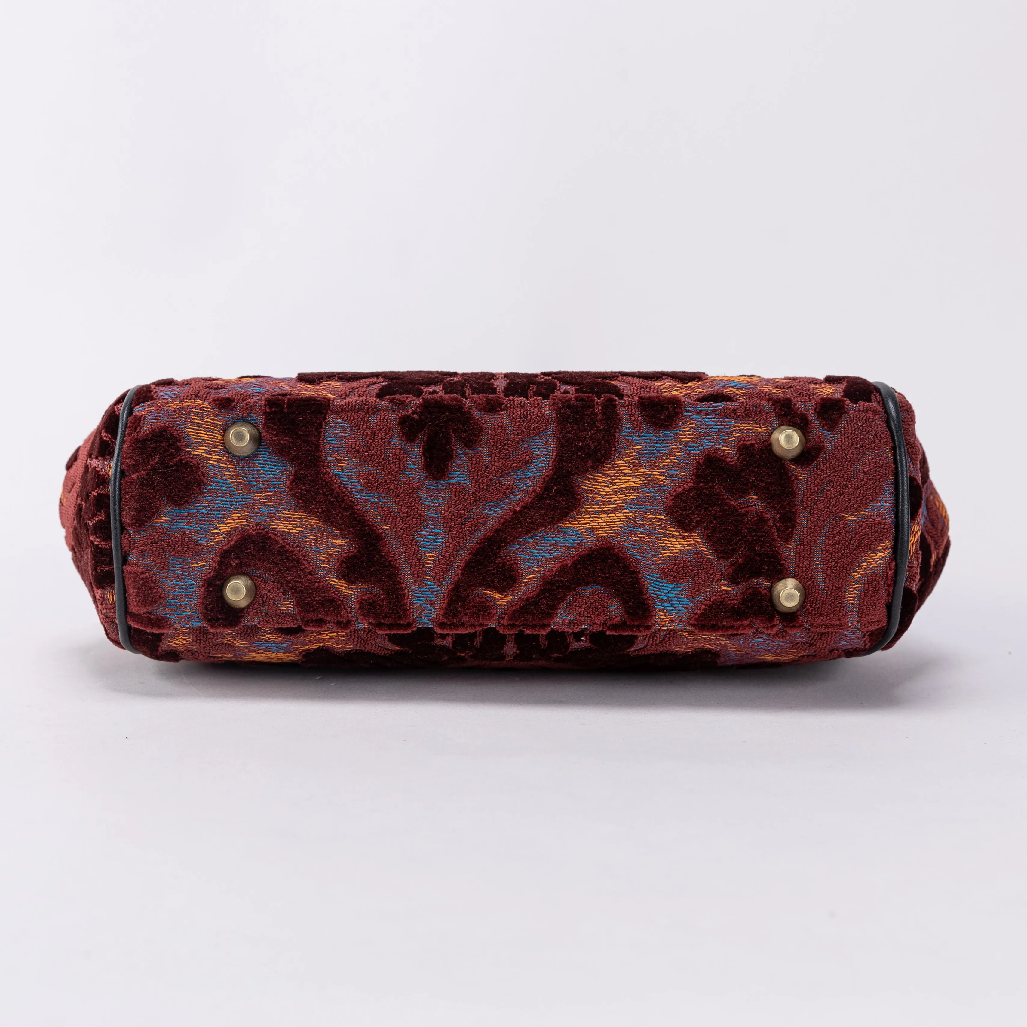 Burnout Velvet Wine Alma Satchel