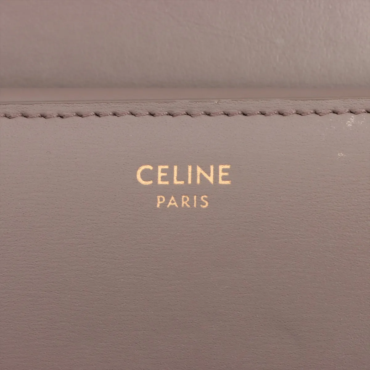 Celine Triomphe Grey Compact Wallet