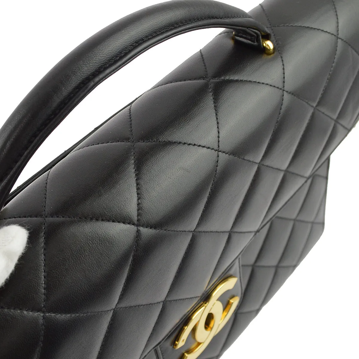 Chanel 1997-1999 Black Lambskin Briefcase