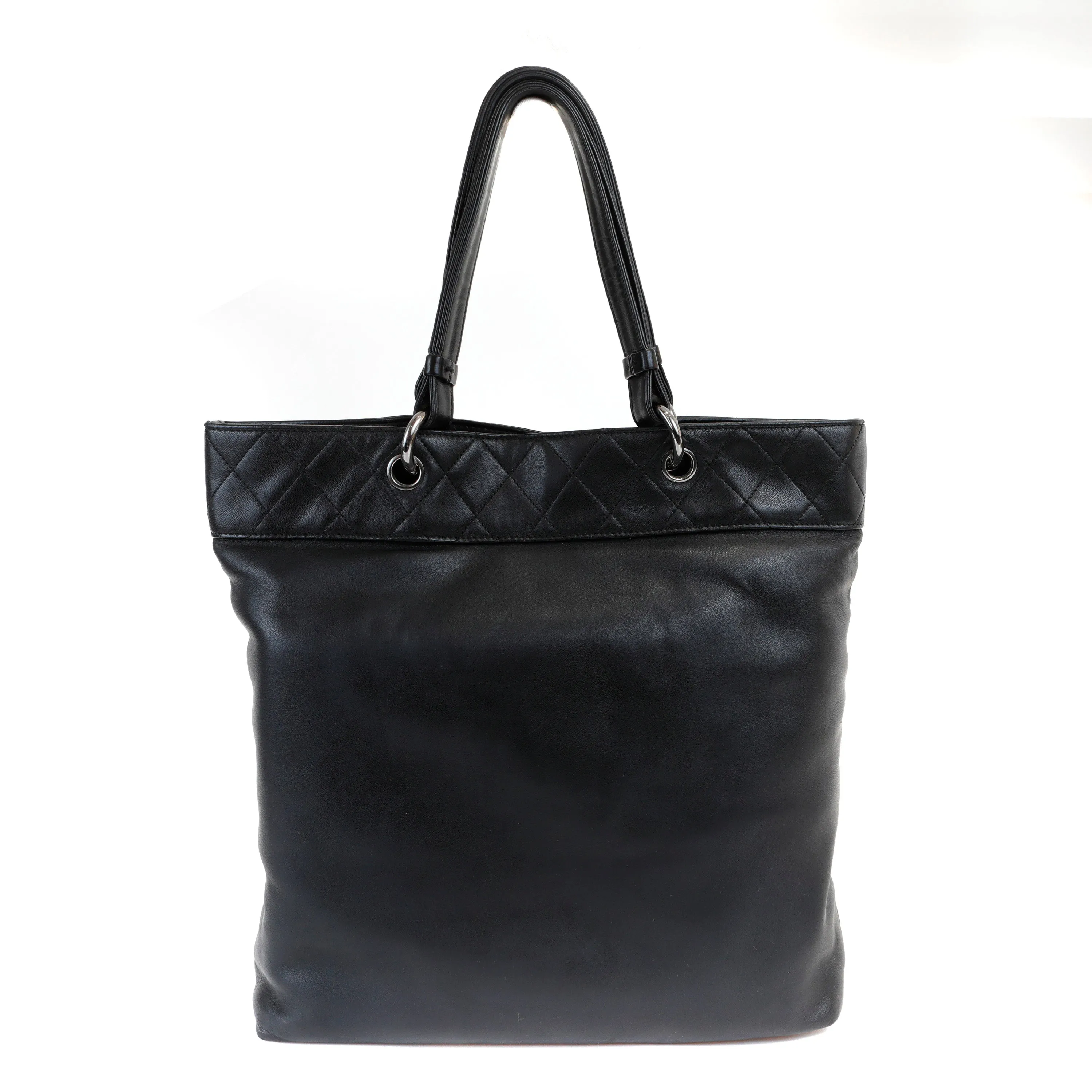 Chanel Black Lambskin Grand Cabernet Tote with Dripping Chains