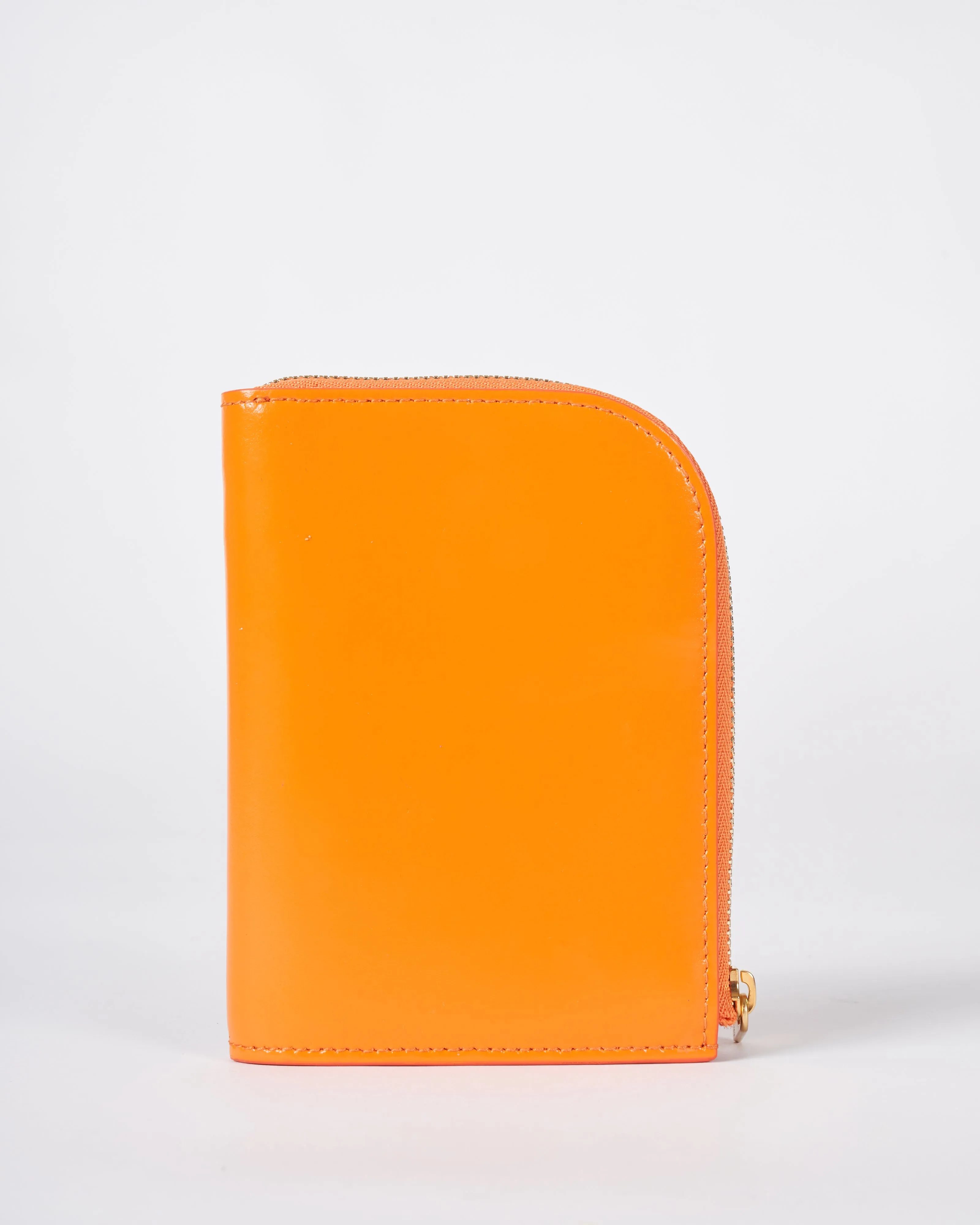 compact zip wallet - tangerine