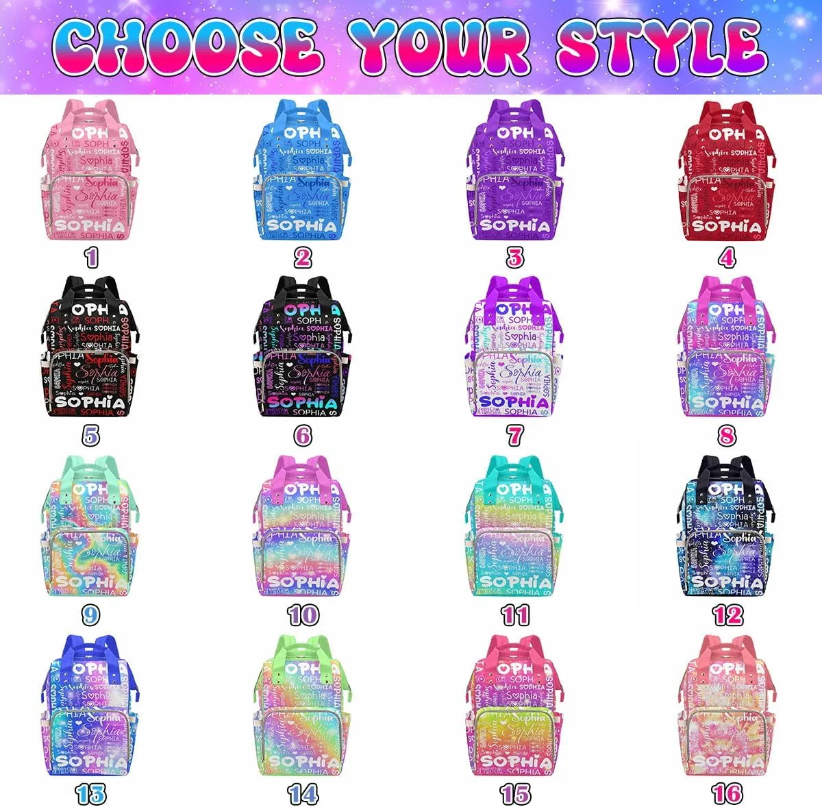 Customized Name Diaper Bag New Mom & Dad, Large Nappy Nursing Organizer Mommy Bags for Holiday Travel Car Shop, Unisex Changing Backpack with Multiple Storage Compartments, Red