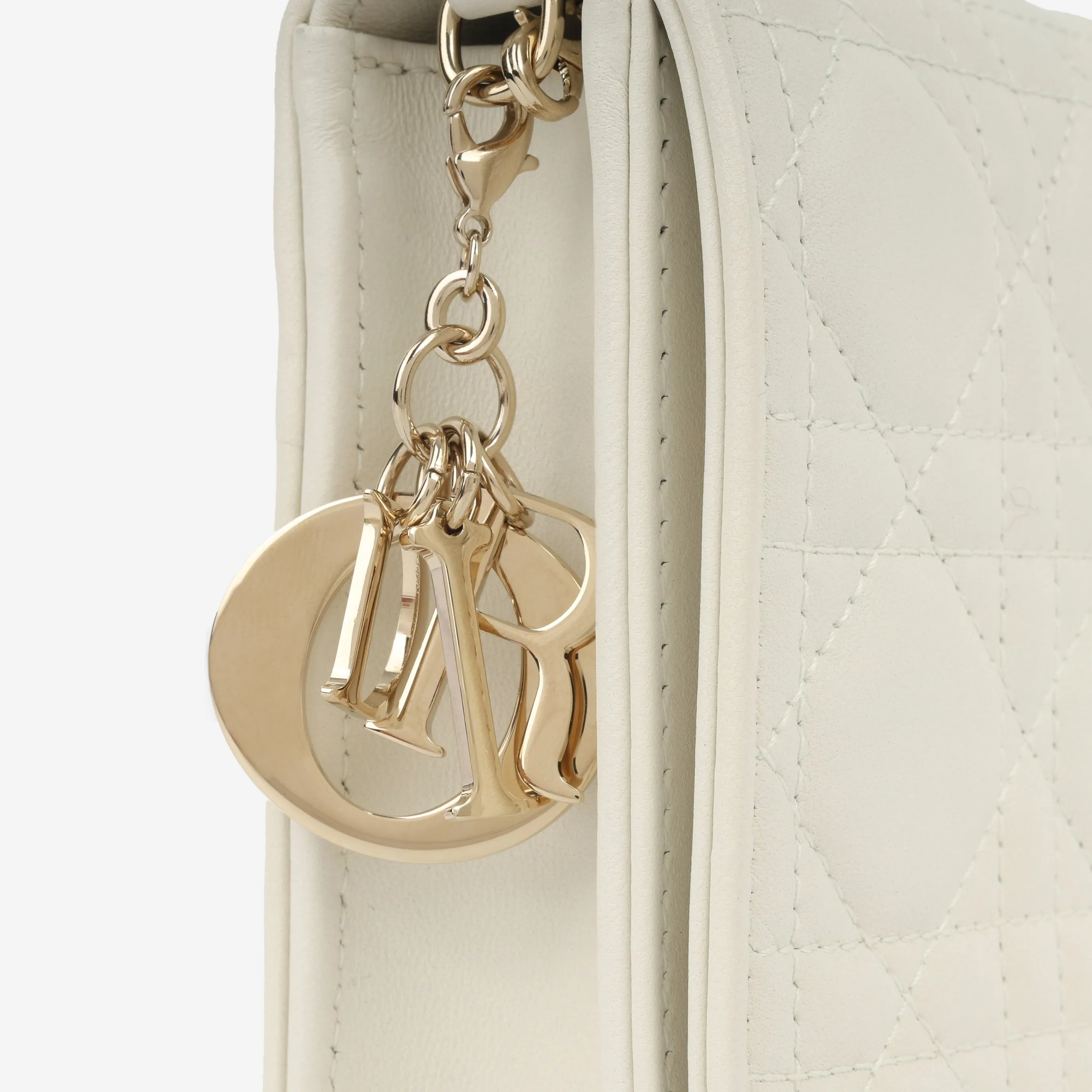Lady Trendy Inspired Dior Pouch - Latte Cannage