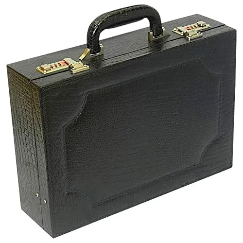Leather Brief case Double Lock, Perfume box and Document Bag