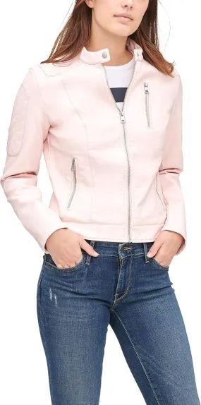 Levi's Women's Faux Leather Motocross Racer Jacket (Standard and Plus)