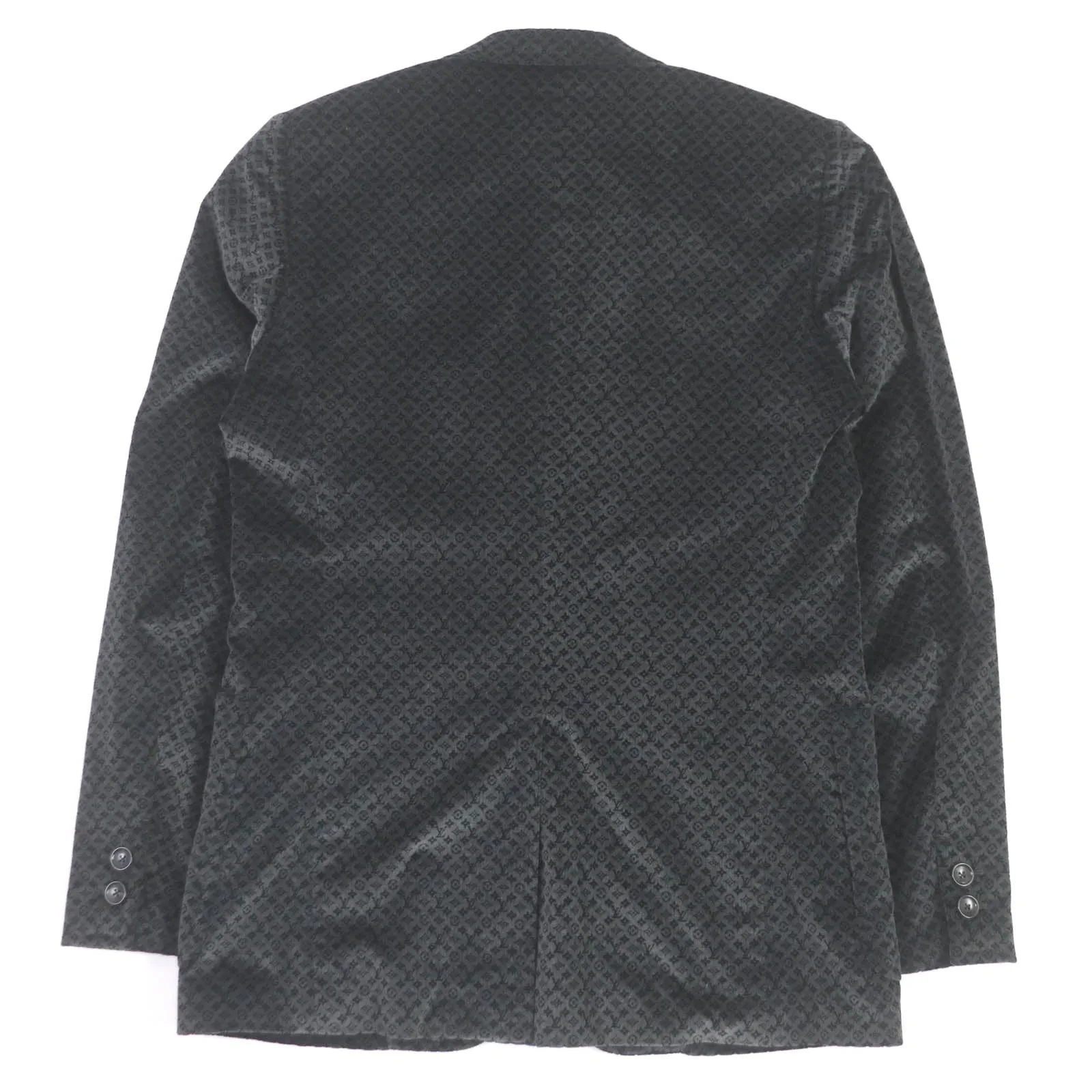 LOUIS VUITTON tailored jacket cotton black 50