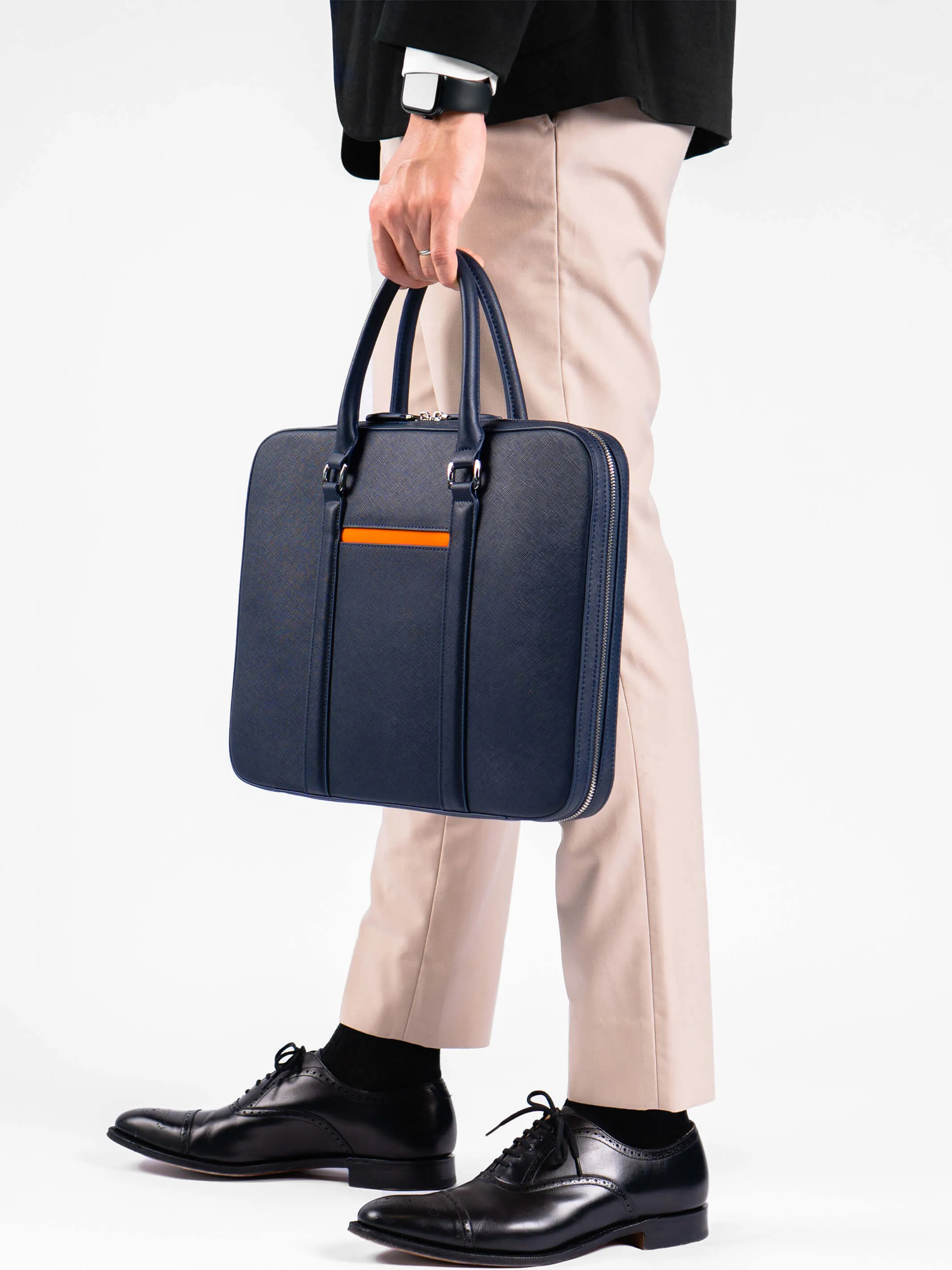 Manhattan Slim Leather Briefcase