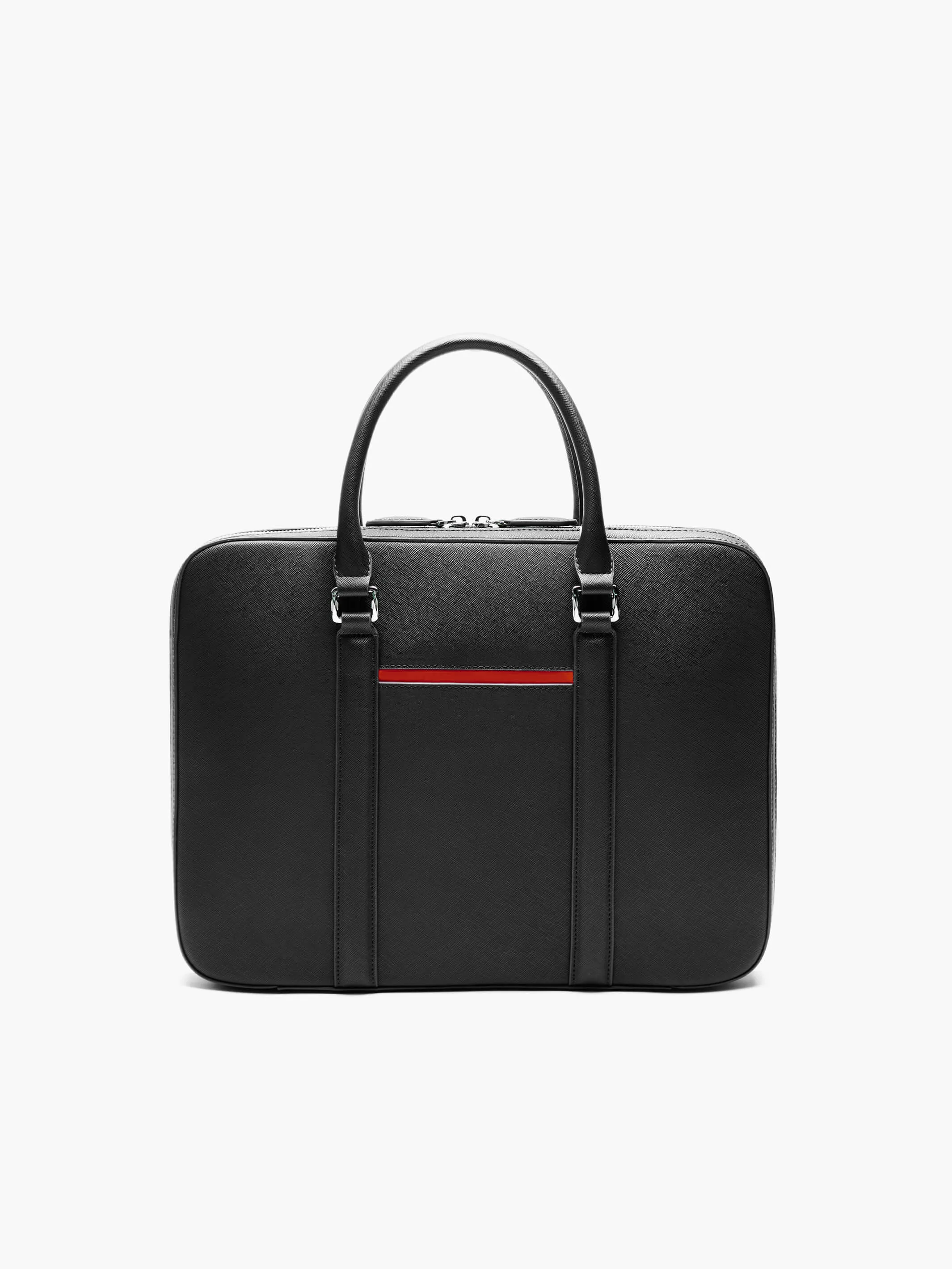 Manhattan Slim Leather Briefcase