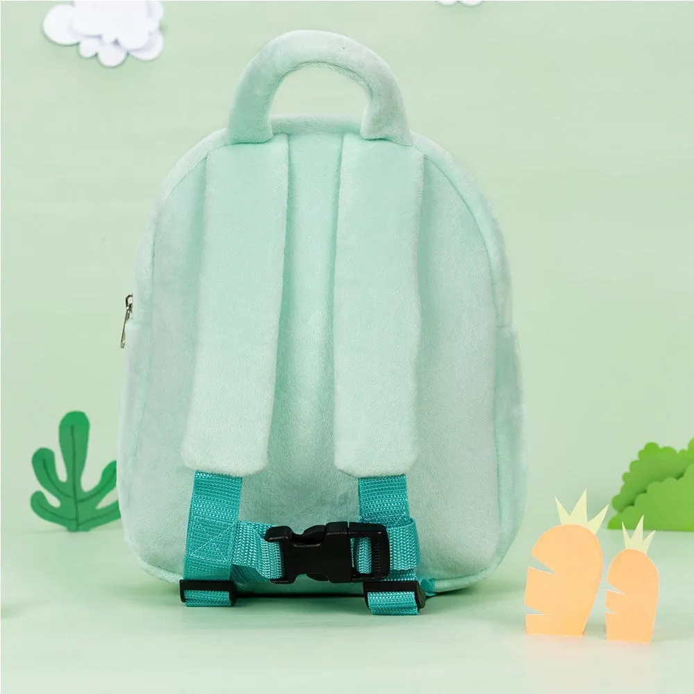 Personalized Green Plush Backpack