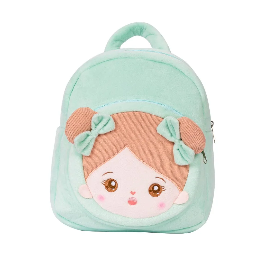 Personalized Green Plush Backpack