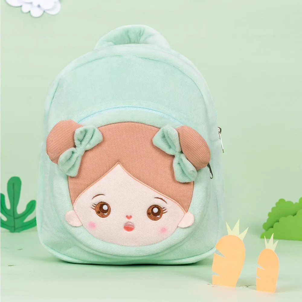 Personalized Green Plush Backpack