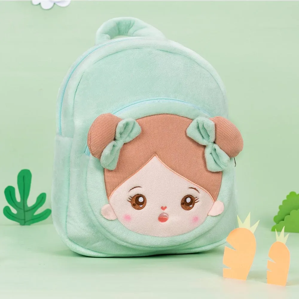 Personalized Green Plush Backpack