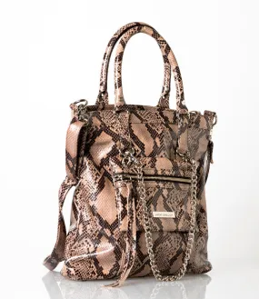 Python Tote with Detachable Mini