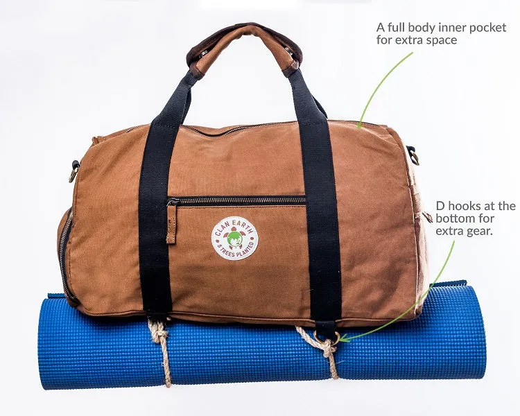 Rhino Duffel Bag | 30 L Capacity | Gym Bag | Multi-Functional | Travel Apt