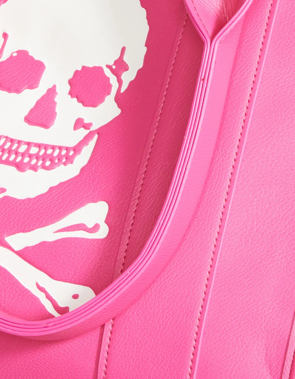 SKULLY DEBOSS TOTE PINK