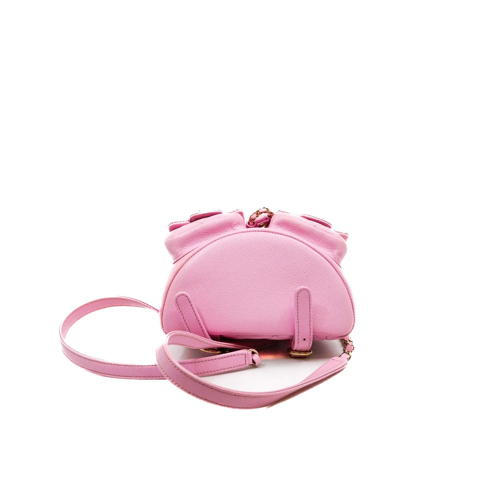 Small Duma Pockets Drawstring In Pink Caviar Leather Backpack GHW Seri CE25XXXX