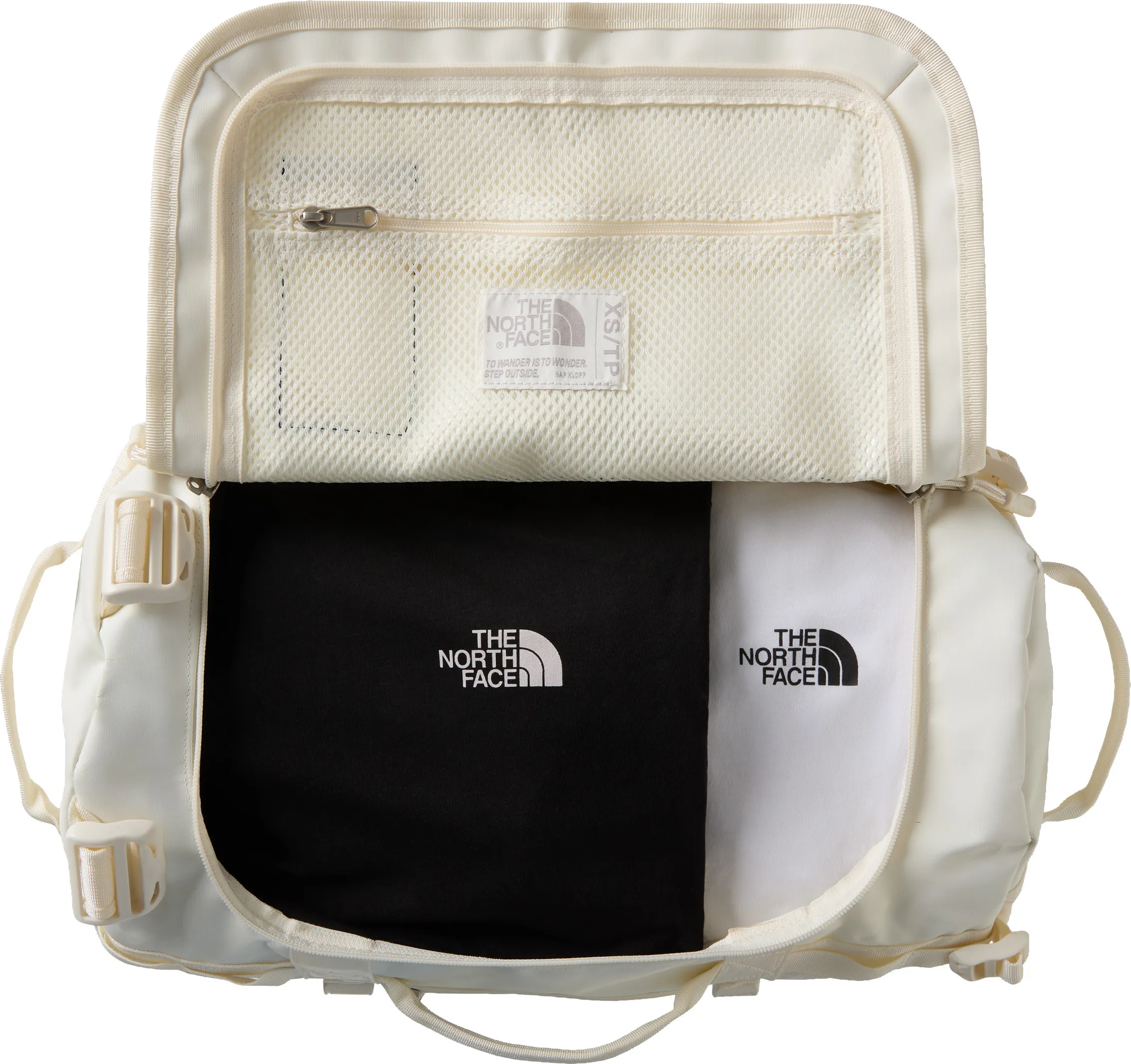 The North Face Base Camp Duffel - XS White Dune/TNF White | Buy The North Face Base Camp Duffel - XS White Dune/TNF White here | Outnorth