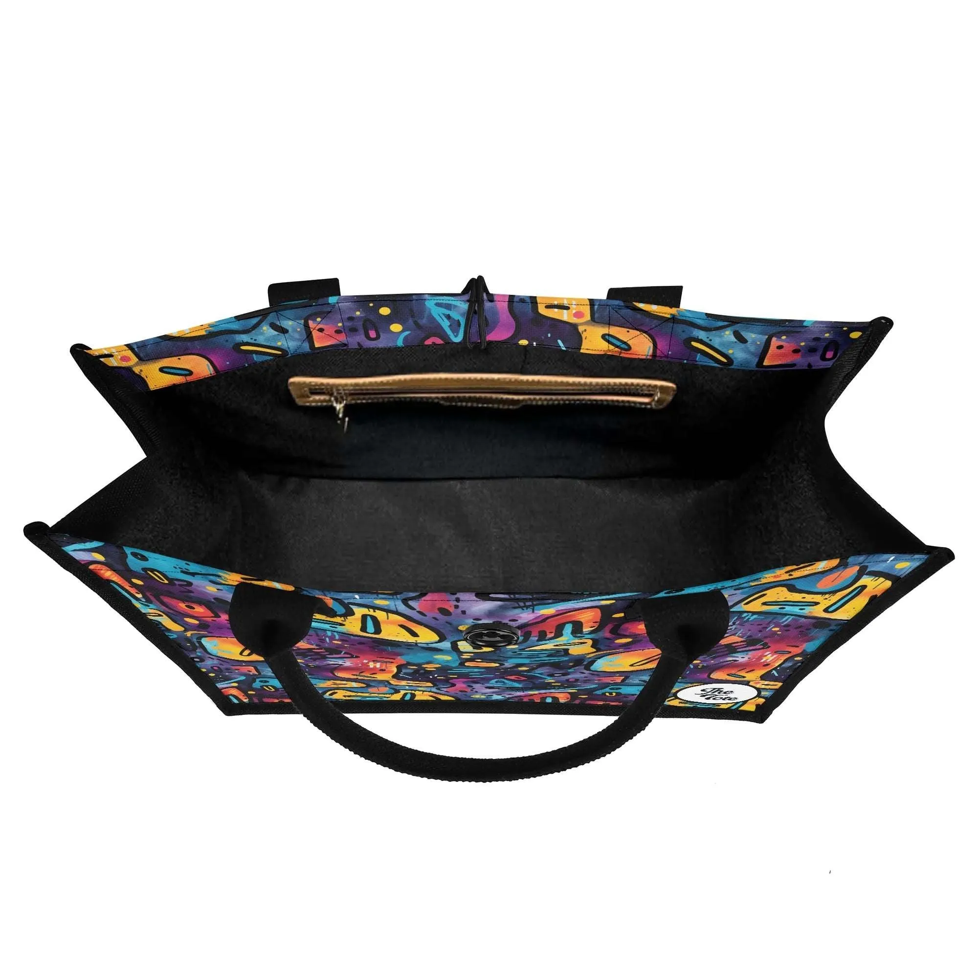 The Tote Bag - Black Grunge