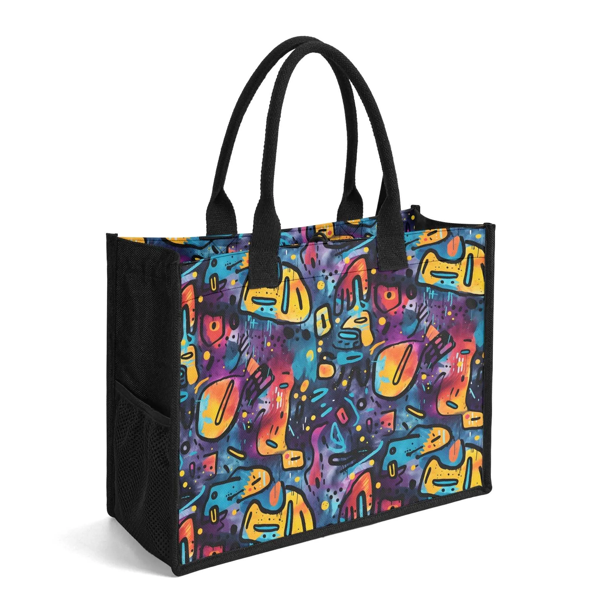 The Tote Bag - Black Grunge