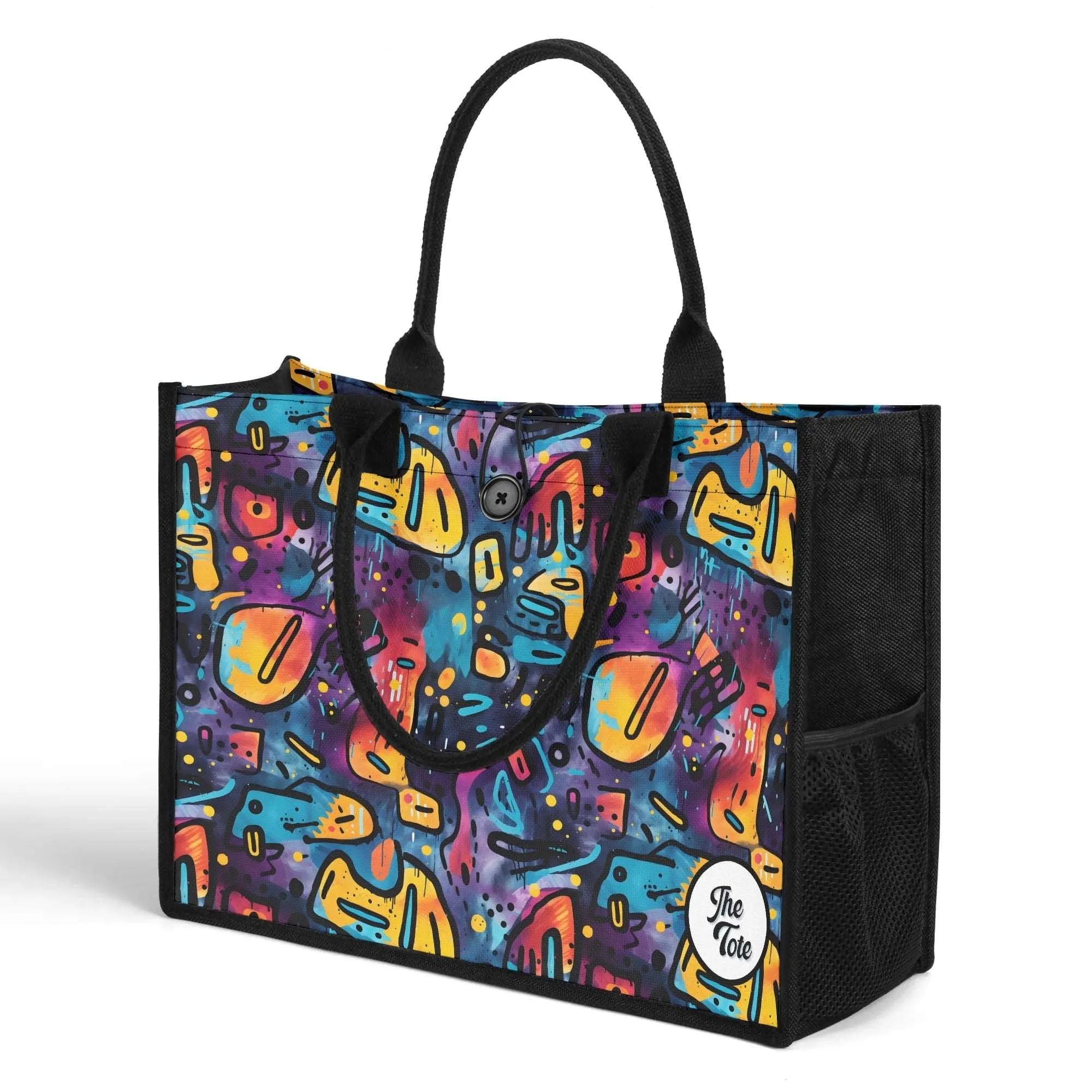 The Tote Bag - Black Grunge
