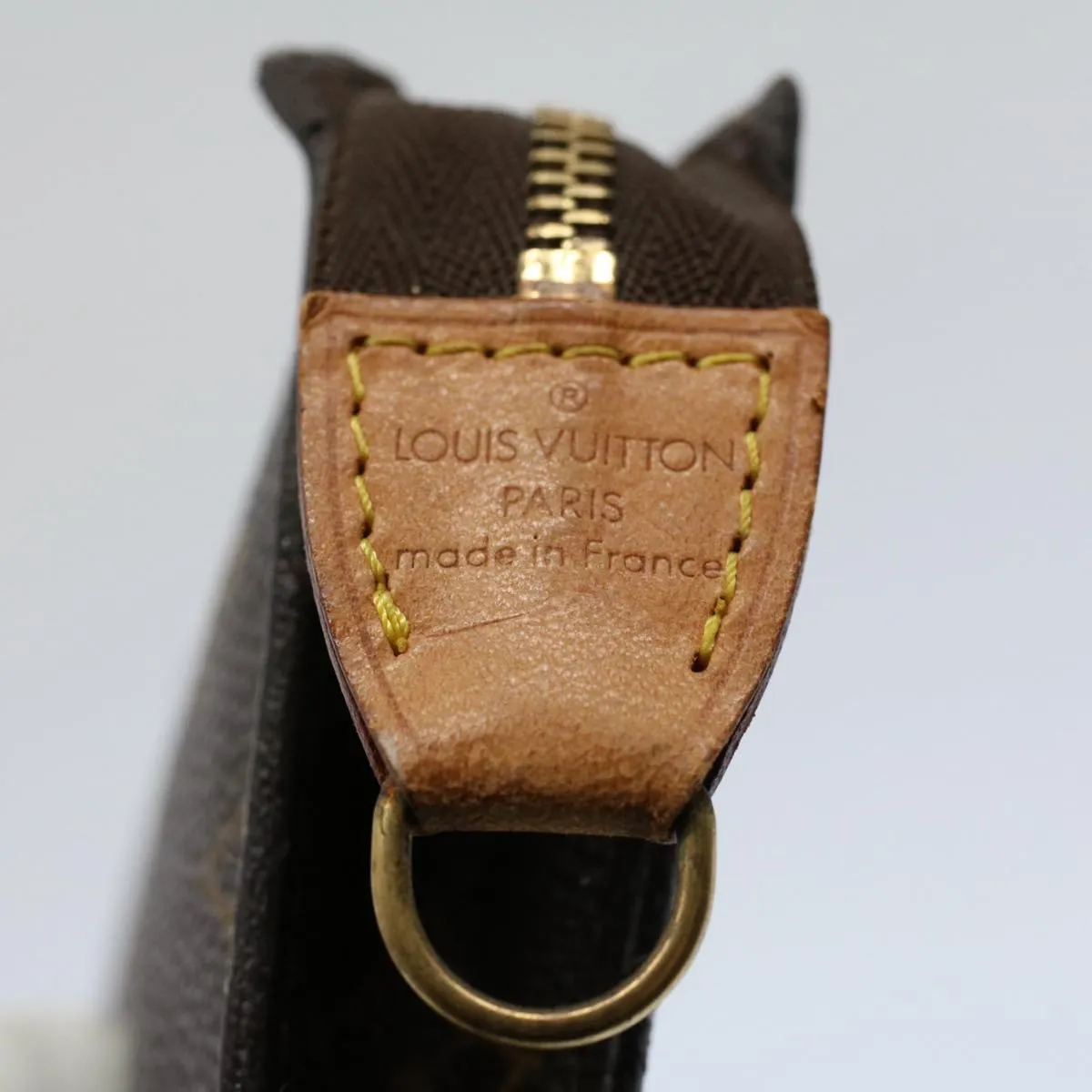 Trendy Inspired Louis Vuitton Monogram Bucket Pm Accessory Pouch Lv Auth Am5054