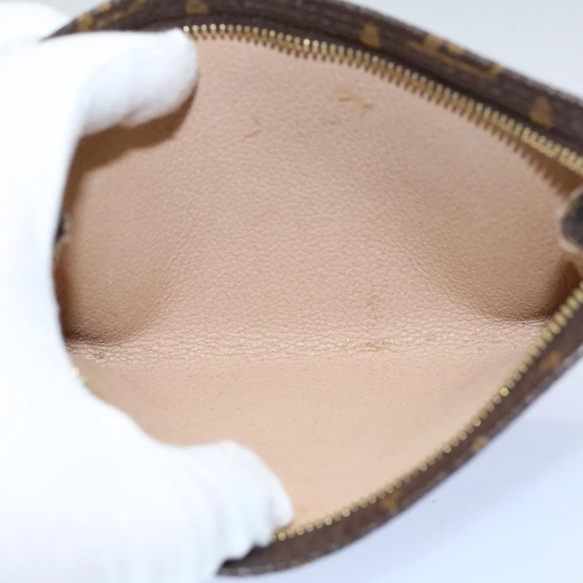 Trendy Inspired Louis Vuitton Monogram Bucket Pm Accessory Pouch Lv Auth Am5054