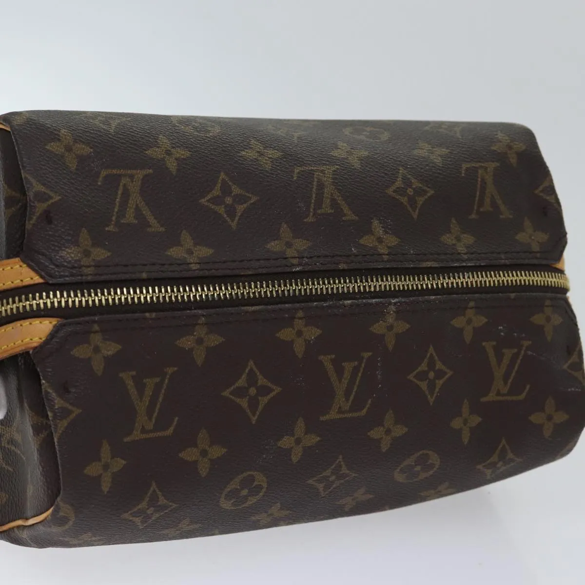 Trendy Inspired Louis Vuitton Monogram Trousse Patte Pression Cosmetic Pouch M47636 Auth Ar12515