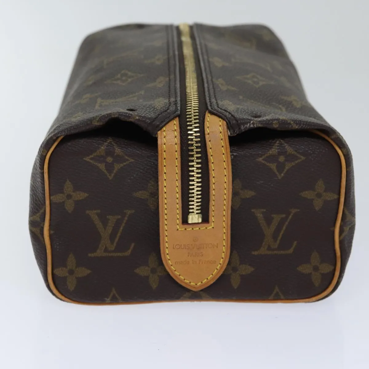 Trendy Inspired Louis Vuitton Monogram Trousse Patte Pression Cosmetic Pouch M47636 Auth Ar12515