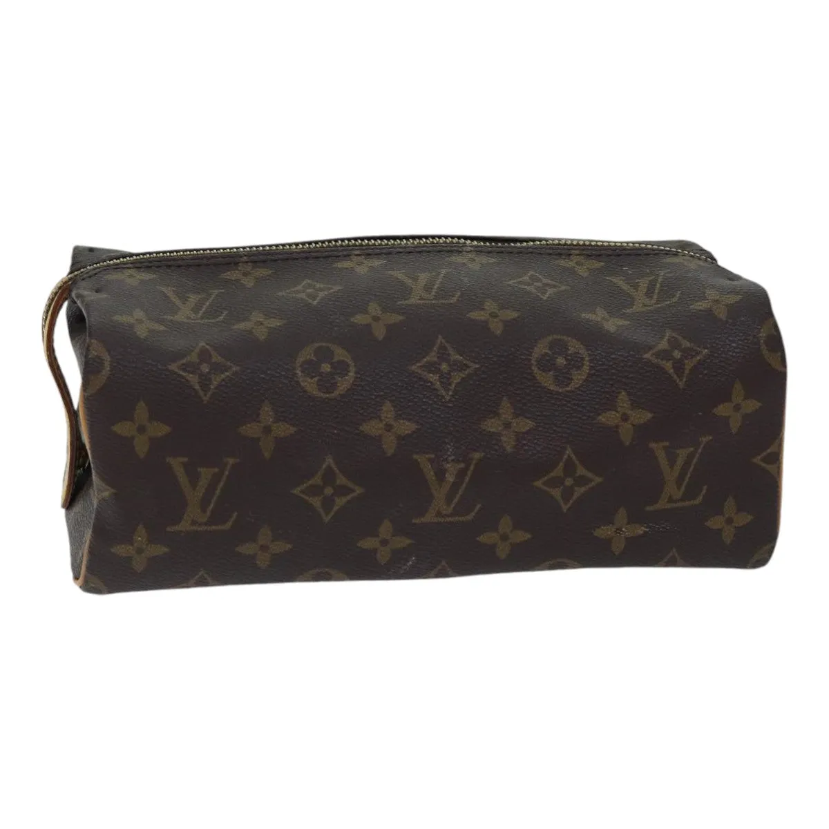 Trendy Inspired Louis Vuitton Monogram Trousse Patte Pression Cosmetic Pouch M47636 Auth Ar12515