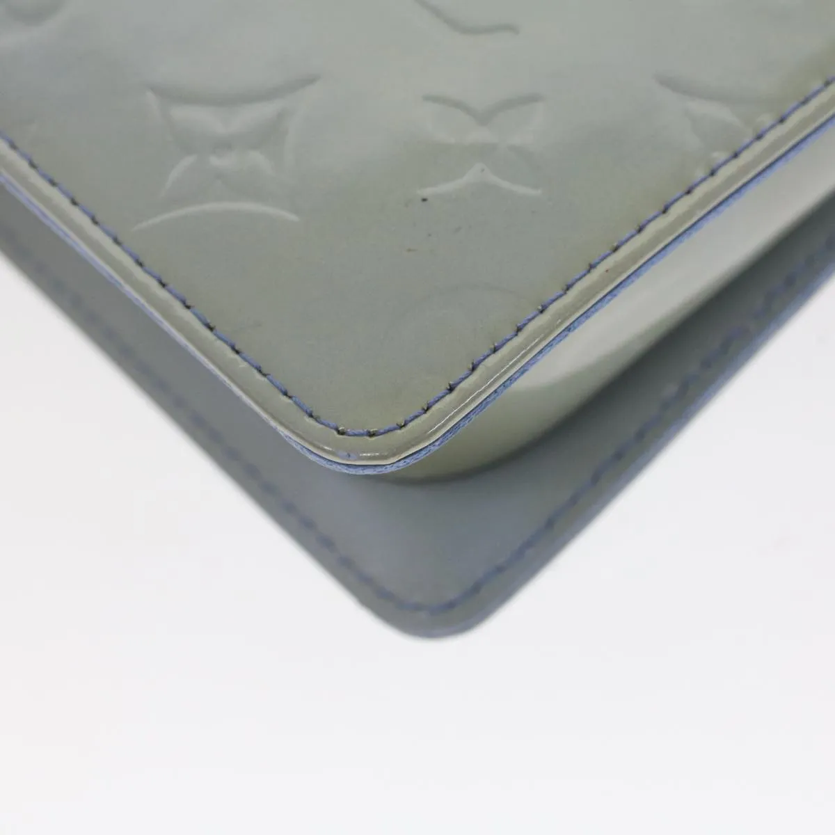 Trendy Inspired Louis Vuitton Monogram Vernis Motto Pouch Lavande M91224 Lv Auth 53055