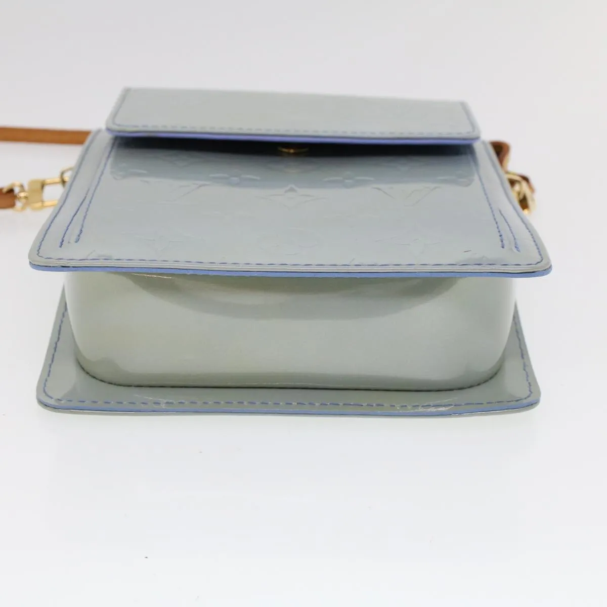 Trendy Inspired Louis Vuitton Monogram Vernis Motto Pouch Lavande M91224 Lv Auth 53055