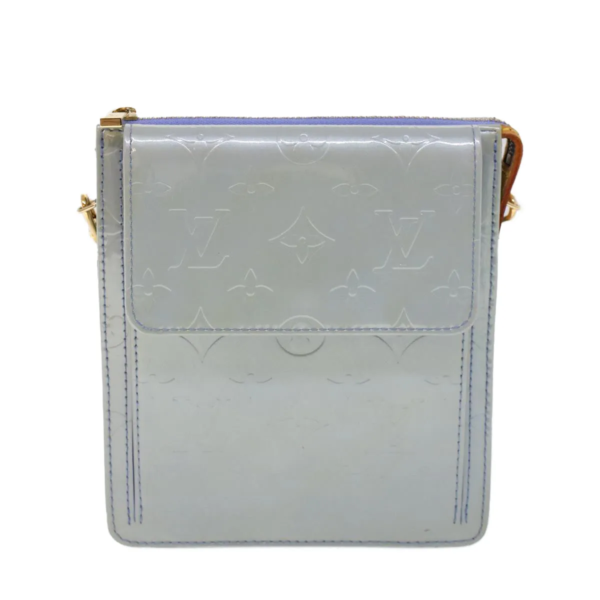 Trendy Inspired Louis Vuitton Monogram Vernis Motto Pouch Lavande M91224 Lv Auth 53055