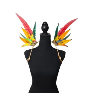 Tropical Radiance Feather Small Collar Wings