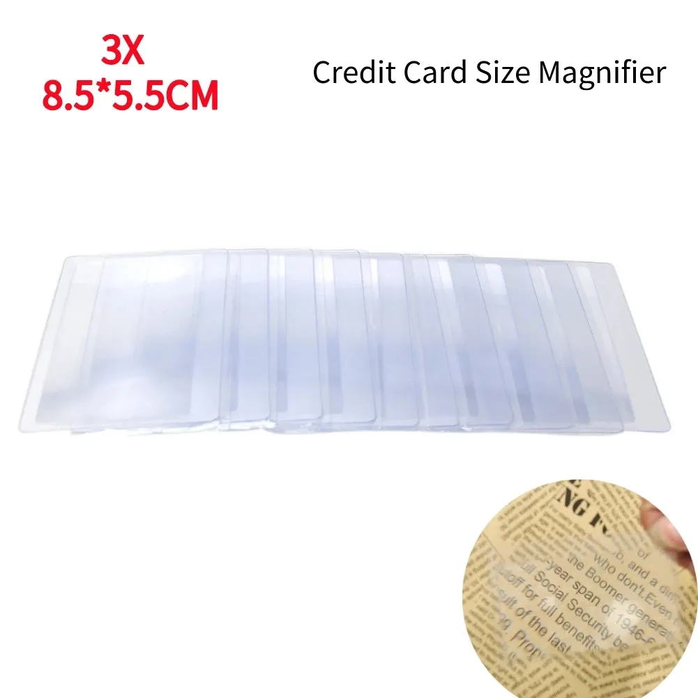 Ultra-thin 3X Magnifying Reading Aid Sheet For The Elderly (4pc set)